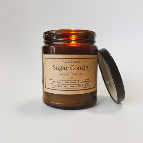 9oz Soy Wax Scented Candle - Amber